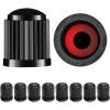 imageCKAuto 100pcs TR413 Rubber Tire Valve Stems with 50 Pcs Black Plastic Valve Stem Caps