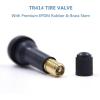 imageCKAuto 100pcs TR414 Rubber Tire Valve Stems with 50 Pcs Black Plastic Valve Stem Caps
