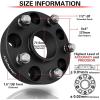 imageCKAuto 2 Pack 5x5 Hub Centric Wheel Spacers 125quot 5x127mm Wheel Spacers 715mm Center Bore with 12quot Studs150 Thick  4 pack