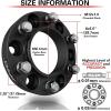 imageCKAuto 4 Pack 6x55 Hub Centric Wheel Spacers 125quot 6x1397mm Wheel Spacers 1061mm Center Bore with M12x15 Studs125 Thick  4 pack