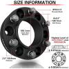 imageCKAuto 4 Pack 6x55 Hub Centric Wheel Spacers 125quot 6x1397mm Wheel Spacers 1061mm Center Bore with M12x15 Studs200 Thick  4 pack