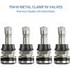 imageCKAuto 4 Pieces TR416 Metal Valve Stems Outer Mount Fits 453quot ampamp 625quot Rim Holes Long 1 12quot Silver25pcs