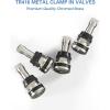 imageCKAuto 4 Pieces TR416 Metal Valve Stems Outer Mount Fits 453quot ampamp 625quot Rim Holes Long 1 12quot Silver4pcs