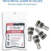 imageCKAuto 4 Pieces TR416 Metal Valve Stems Outer Mount Fits 453quot ampamp 625quot Rim Holes Long 1 12quot Silver4pcs