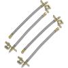 imageCKAuto 6 Pack 45 Degree 90 Degree 135 Degree Metal Valve Stem Extenders ampamp 2pcs Stainless Steel 7quot180mm Tyre Tire Valve Stem Extension ampamp 4 Pack 12quot300mm Braided Dual Tire Valve Extensions Bundle