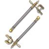 imageCKAuto 6 Pack 45 Degree 90 Degree 135 Degree Metal Valve Stem Extenders ampamp 2pcs Stainless Steel 7quot180mm Tyre Tire Valve Stem Extension ampamp 4 Pack 12quot300mm Braided Dual Tire Valve Extensions Bundle
