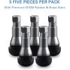 imageCKAuto TR413AC Chrome Rubber Snapin Tire Valve Stems 5 PackSilver