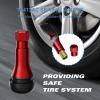 imageCKAuto TR413AC Chrome Rubber Snapin Tire Valve Stems 5 Packred