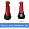imageCKAuto TR413AC Chrome Rubber Snapin Tire Valve Stems 5 Packred