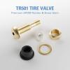 imageCKAuto TR618A Tubeless Tire Valve Stems 1875 Metal Valve Stems Climpin Brass Tire Valve Stem with Valve Stem Core for Rim 625quot 4 PackTR501