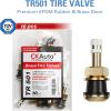 imageCKAuto TR618A Tubeless Tire Valve Stems 1875 Metal Valve Stems Climpin Brass Tire Valve Stem with Valve Stem Core for Rim 625quot 4 PackTR501