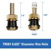 imageCKAuto TR618A Tubeless Tire Valve Stems 1875 Metal Valve Stems Climpin Brass Tire Valve Stem with Valve Stem Core for Rim 625quot 4 PackTR501