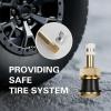 imageCKAuto TR618A Tubeless Tire Valve Stems 1875 Metal Valve Stems Climpin Brass Tire Valve Stem with Valve Stem Core for Rim 625quot 4 PackTR501