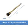 imageCKAuto TR618A Tubeless Tire Valve Stems 1875 Metal Valve Stems Climpin Brass Tire Valve Stem with Valve Stem Core for Rim 625quot 4 PackTR573