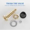 imageCKAuto TR618A Tubeless Tire Valve Stems 1875 Metal Valve Stems Climpin Brass Tire Valve Stem with Valve Stem Core for Rim 625quot 4 PackTR618A