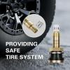 imageCKAuto TR618A Tubeless Tire Valve Stems 1875 Metal Valve Stems Climpin Brass Tire Valve Stem with Valve Stem Core for Rim 625quot 4 PackTR618A