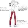 imageCKAuto Wheel Balancing Weight Plier Hammer Tool Wheel Weights Clip On
