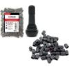 imageCKAuto 100pcs TR413 Rubber Tire Valve Stems with 50 Pcs Black Plastic Valve Stem Caps