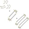 imageCKAuto 6 Pack 45 Degree 90 Degree 135 Degree Metal Valve Stem Extenders ampamp 2pcs Stainless Steel 7quot180mm Tyre Tire Valve Stem Extension ampamp 4 Pack 12quot300mm Braided Dual Tire Valve Extensions Bundle