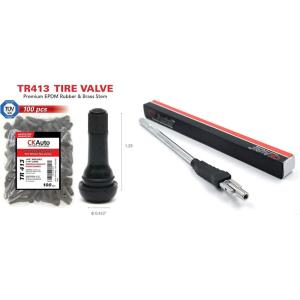 imageCKAuto 100Pcs TR413 Rubber Snapin Valve Stems and Valve Stem Puller Bunddle