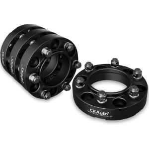 imageCKAuto 2 Pack 6x55 Hub Centric Wheel Spacers 150quot 6x1397mm Wheel Spacers 1061mm Center Bore with M12x15 Studs125 Thick  4 pack