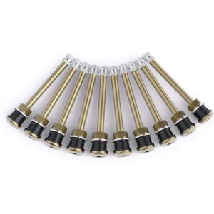 imageCKAuto TR618A Tubeless Tire Valve Stems 1875 Metal Valve Stems Climpin Brass Tire Valve Stem with Valve Stem Core for Rim 625quot 4 PackTR572