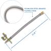 imageCKAuto 4 pcs 12quot300mm Metal Valve Stem Extenders Universal Valve Stem Extensions Made of EPDM Rubber fit for Heavy Vehicles Silver2 Pack 12 300 mm