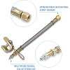 imageCKAuto 4 pcs 12quot300mm Metal Valve Stem Extenders Universal Valve Stem Extensions Made of EPDM Rubber fit for Heavy Vehicles Silver2 Pack 7 180 mm
