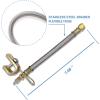 imageCKAuto 4 pcs 12quot300mm Metal Valve Stem Extenders Universal Valve Stem Extensions Made of EPDM Rubber fit for Heavy Vehicles Silver2 Pack 7 180 mm