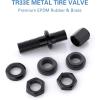imageCKAuto 5 Pcs VS33TR33E Tubeless Metal Clampin Valve Stems Black Finish