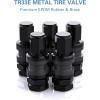 imageCKAuto 5 Pcs VS33TR33E Tubeless Metal Clampin Valve Stems Black Finish