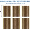 imageCKAuto 60pcs 4quot Brown Tire Repair Strings Automotive Tool Tire Repair Plugs for Tubeless OffRoad Tires Car Bike ATV UTV Wheelbarrow MowerBrown