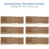 imageCKAuto 60pcs 4quot Brown Tire Repair Strings Automotive Tool Tire Repair Plugs for Tubeless OffRoad Tires Car Bike ATV UTV Wheelbarrow MowerBrown