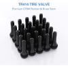 imageCKAuto TR412 Rubber Snapin Short Black Tire Valve Stem for Tubeless 0453 Inch 115mm Rim Holes on Standard Vehicle Tires 5pcsBagTR414