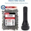 imageCKAuto TR413 Rubber Snapin Tire Valve Stem 100pcsbagTR414