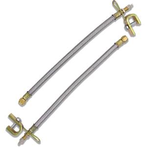 imageCKAuto 4 pcs 12quot300mm Metal Valve Stem Extenders Universal Valve Stem Extensions Made of EPDM Rubber fit for Heavy Vehicles Silver2 Pack 12 300 mm