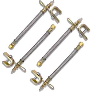 imageCKAuto 4 pcs 12quot300mm Metal Valve Stem Extenders Universal Valve Stem Extensions Made of EPDM Rubber fit for Heavy Vehicles Silver4 Pack 7 180 mm