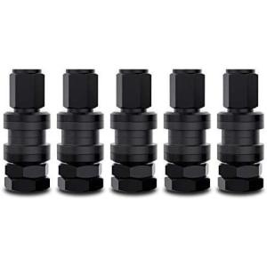 imageCKAuto 5 Pcs VS33TR33E Tubeless Metal Clampin Valve Stems Black Finish