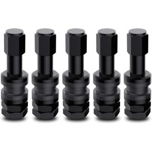 imageCKAuto 5 Pcs VS43TR43E Tubeless Metal Clampin Valve Stems Black Finish