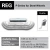imageCKAuto 20oz P200 Lead Clip on Wheel Weights Uncoated 25PcsBox05oz