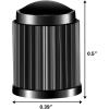 imageCKAuto 50 Pack Tire Valve Caps Plastic Valve Stem Caps with O Rubber Seal Universal Stem Covers for Cars SUVs Bike and Bicycle Trucks Motorcycles Airtight Seal Dust Proof Black 5 Dollar Item