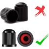 imageCKAuto 50 Pack Tire Valve Caps Plastic Valve Stem Caps with O Rubber Seal Universal Stem Covers for Cars SUVs Bike and Bicycle Trucks Motorcycles Airtight Seal Dust Proof Black 5 Dollar Item