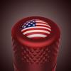 imageCKAuto American Flag Valve Stem Caps Aluminum USA Tire Valve Caps Universal Dust Proof Stem Covers for Cars Trucks Bikes Motorcycles Bicycles Corrosion Resistant 4 PackRedRedUSA