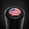 imageCKAuto American Flag Valve Stem Caps Aluminum USA Tire Valve Caps Universal Dust Proof Stem Covers for Cars Trucks Bikes Motorcycles Bicycles Corrosion Resistant 4 PackRedBlackUSA