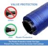 imageCKAuto American Flag Valve Stem Caps Aluminum USA Tire Valve Caps Universal Dust Proof Stem Covers for Cars Trucks Bikes Motorcycles Bicycles Corrosion Resistant 4 PackRedBlueUSA
