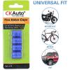 imageCKAuto American Flag Valve Stem Caps Aluminum USA Tire Valve Caps Universal Dust Proof Stem Covers for Cars Trucks Bikes Motorcycles Bicycles Corrosion Resistant 4 PackRedBlueUSA