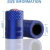 imageCKAuto American Flag Valve Stem Caps Aluminum USA Tire Valve Caps Universal Dust Proof Stem Covers for Cars Trucks Bikes Motorcycles Bicycles Corrosion Resistant 4 PackRedBlueUSA