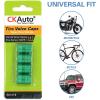 imageCKAuto American Flag Valve Stem Caps Aluminum USA Tire Valve Caps Universal Dust Proof Stem Covers for Cars Trucks Bikes Motorcycles Bicycles Corrosion Resistant 4 PackRedGreenN2
