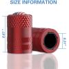 imageCKAuto American Flag Valve Stem Caps Aluminum USA Tire Valve Caps Universal Dust Proof Stem Covers for Cars Trucks Bikes Motorcycles Bicycles Corrosion Resistant 4 PackRedRedUSA