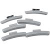 imageCKAuto MC Style Zinc Coated 025oz 05oz 075oz 10oz Clip on Wheel Weights Assortments 25PcsStyle Total 100PcsBoxold gray